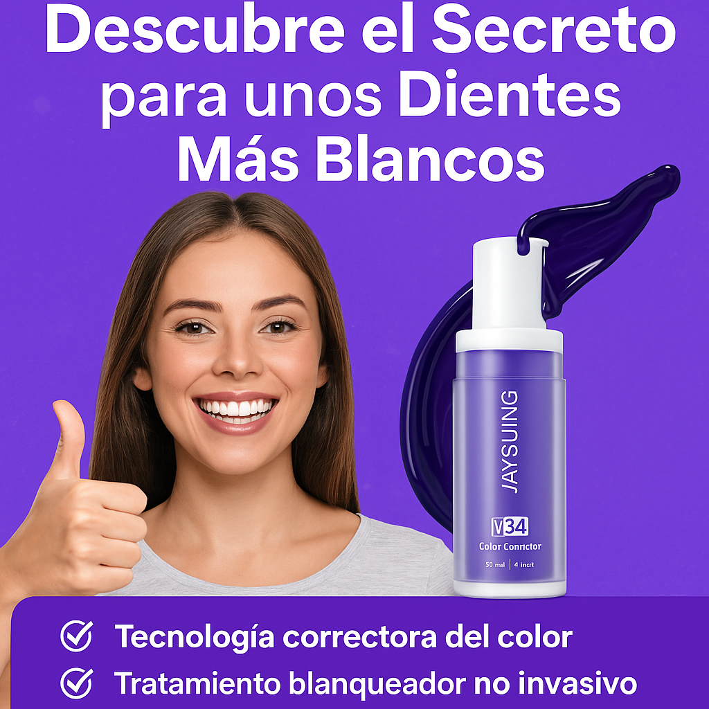 Clareador Dental V34 Lilás – COMPRA 1 Y LLÉVATE 2
